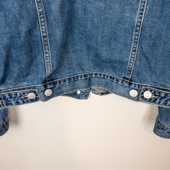 Gap Factory Womens Size Small Medium Wash Jean Jacket Denim Classic Cotton Fall - Picture 8 of 9